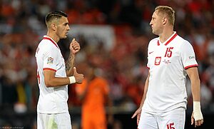 Jakub Kiwior i Kamil Glik w reprezentacji Polski