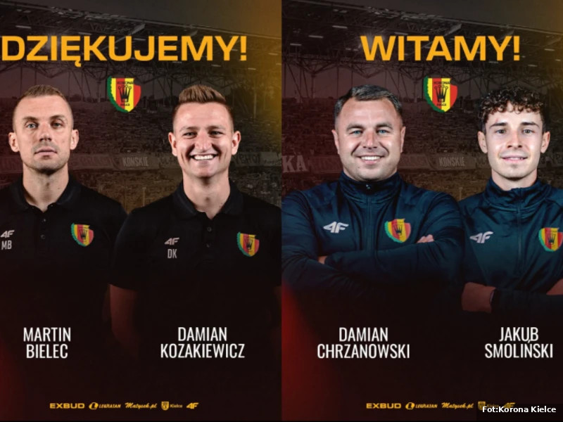 Zmiany w sztabie Korony Kielce